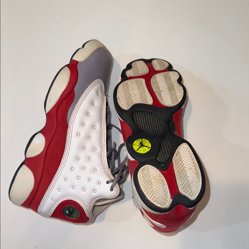 Jordan Gray and Red Athletic Sneakers - Picture 5 of 5